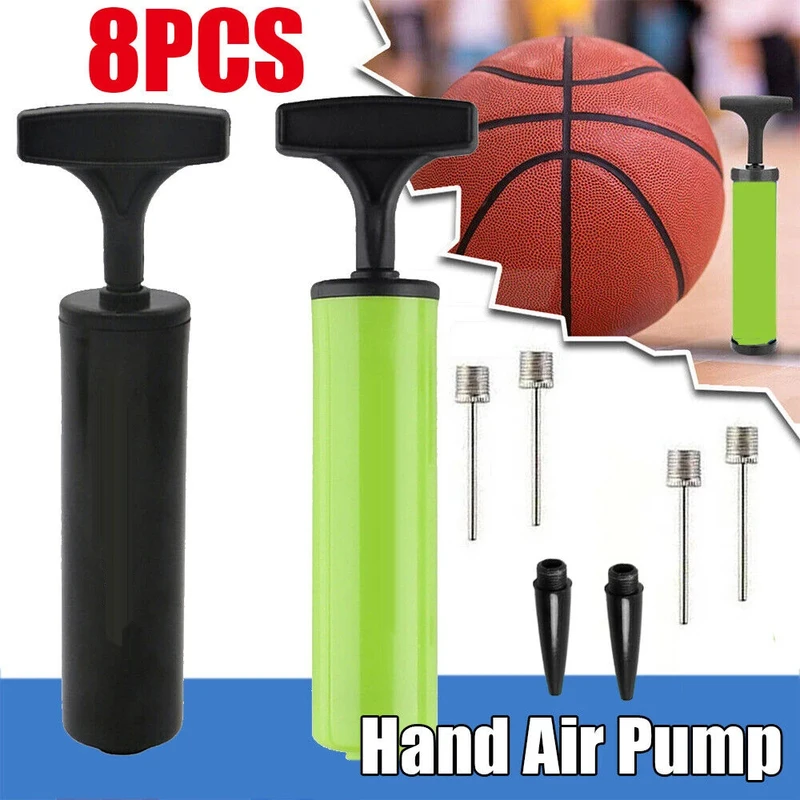 Balloon Pump Hand - 8Pcs Portable Ball Pump Set Flexible