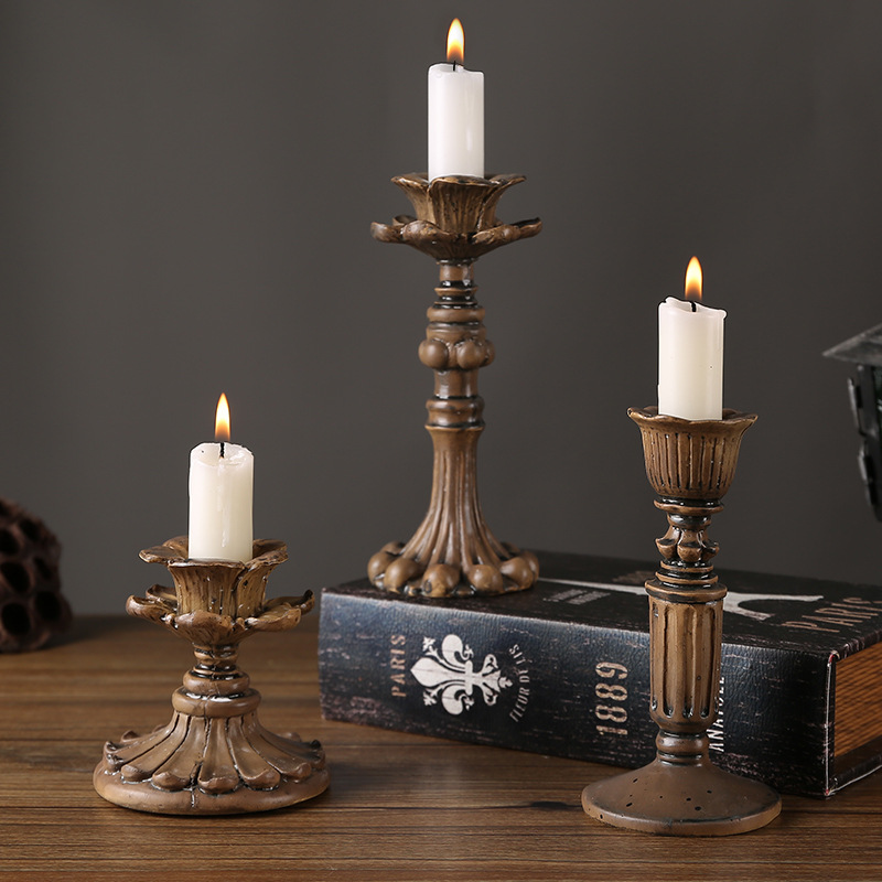 Centerpiece Stick - Y Vintage French Country Floral Carved
