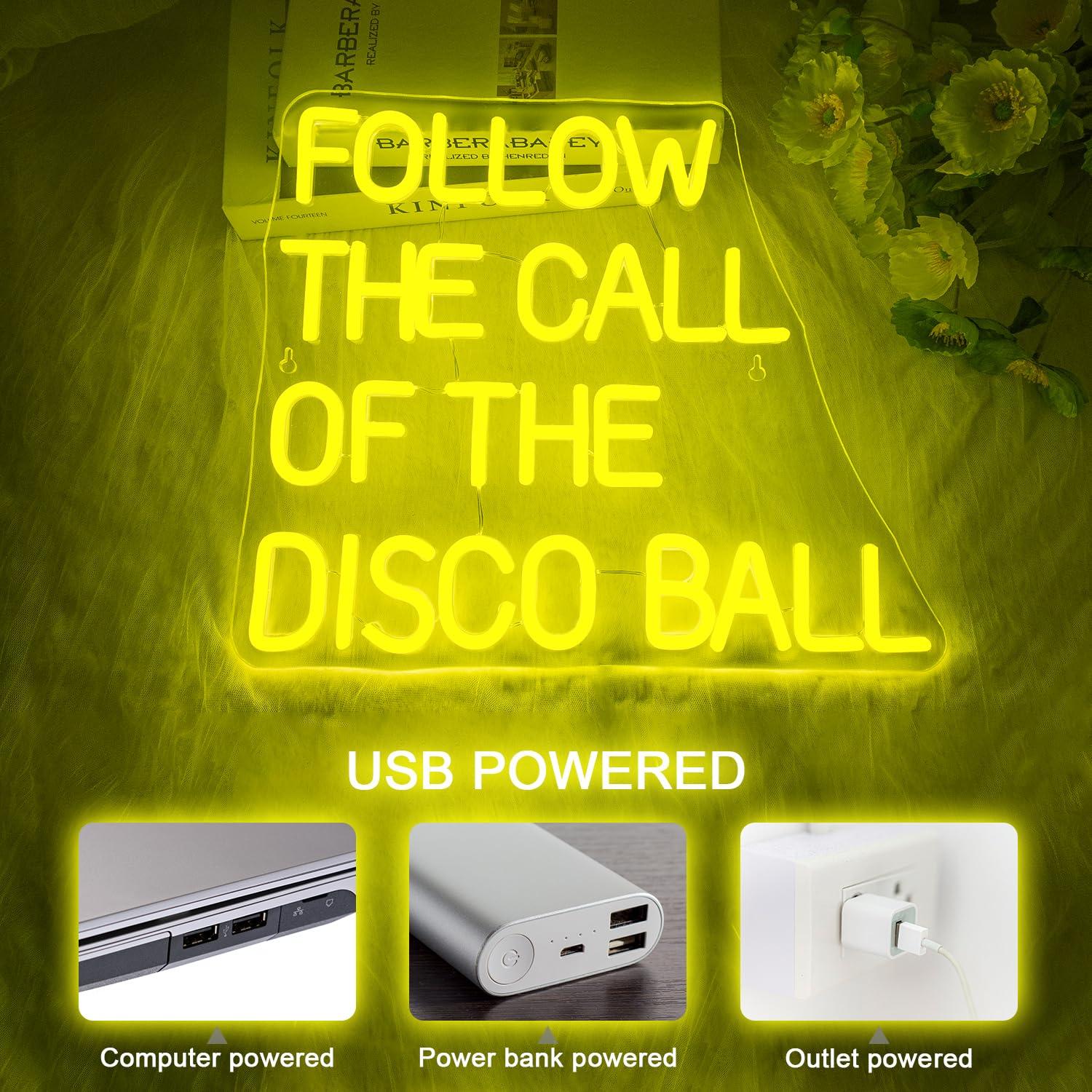 Follow The Call Of The Disco B - Neon Sign Party review and price