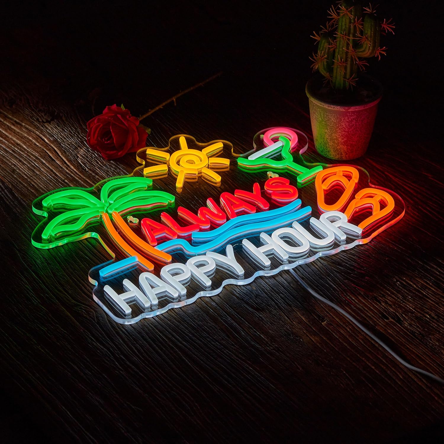 Always Happy Hour Beer Bar Neo - Neon Sign Party review and price