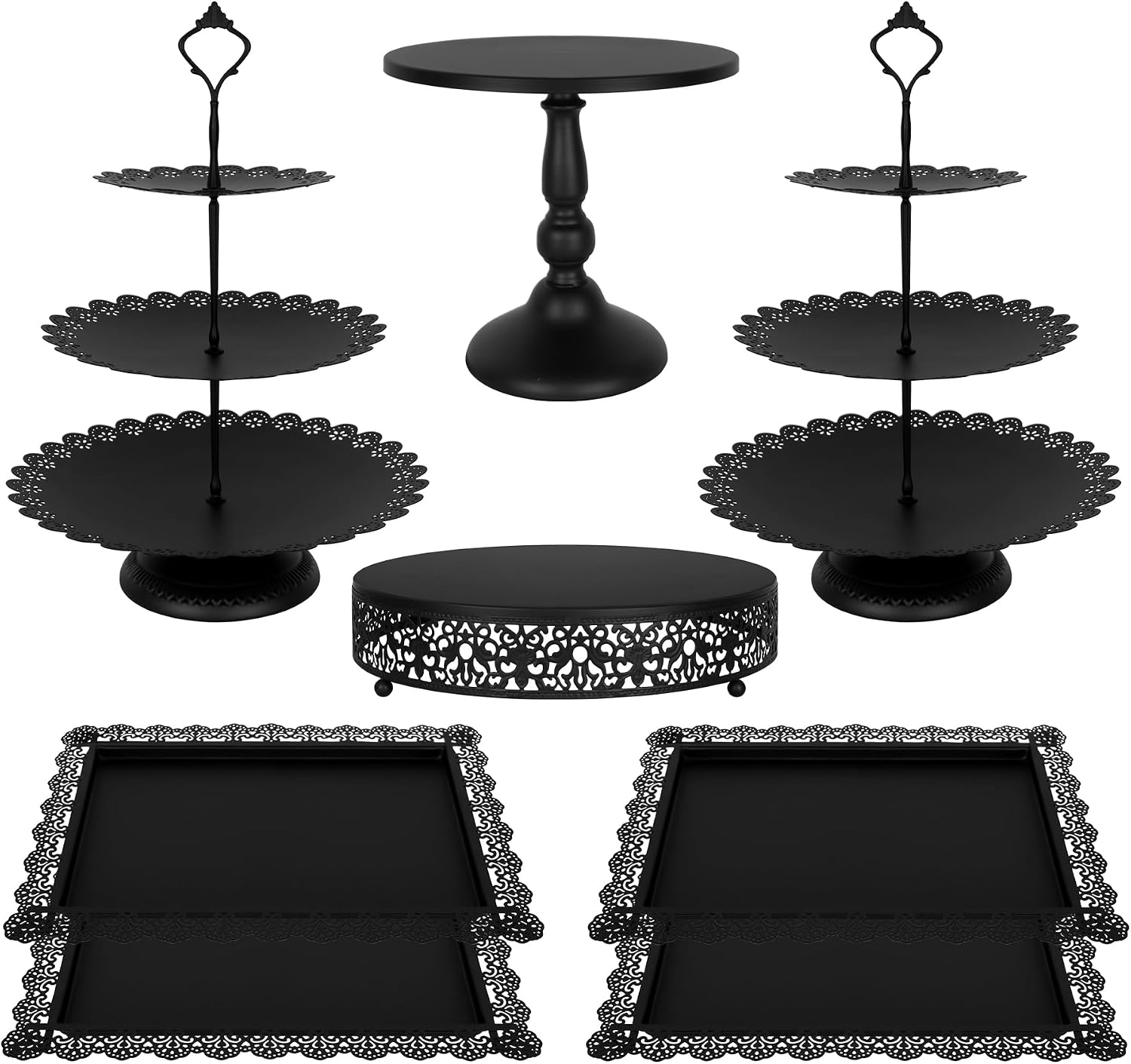 Black Metal Dessert Table Disp - Cupcake Stand Tier review and price