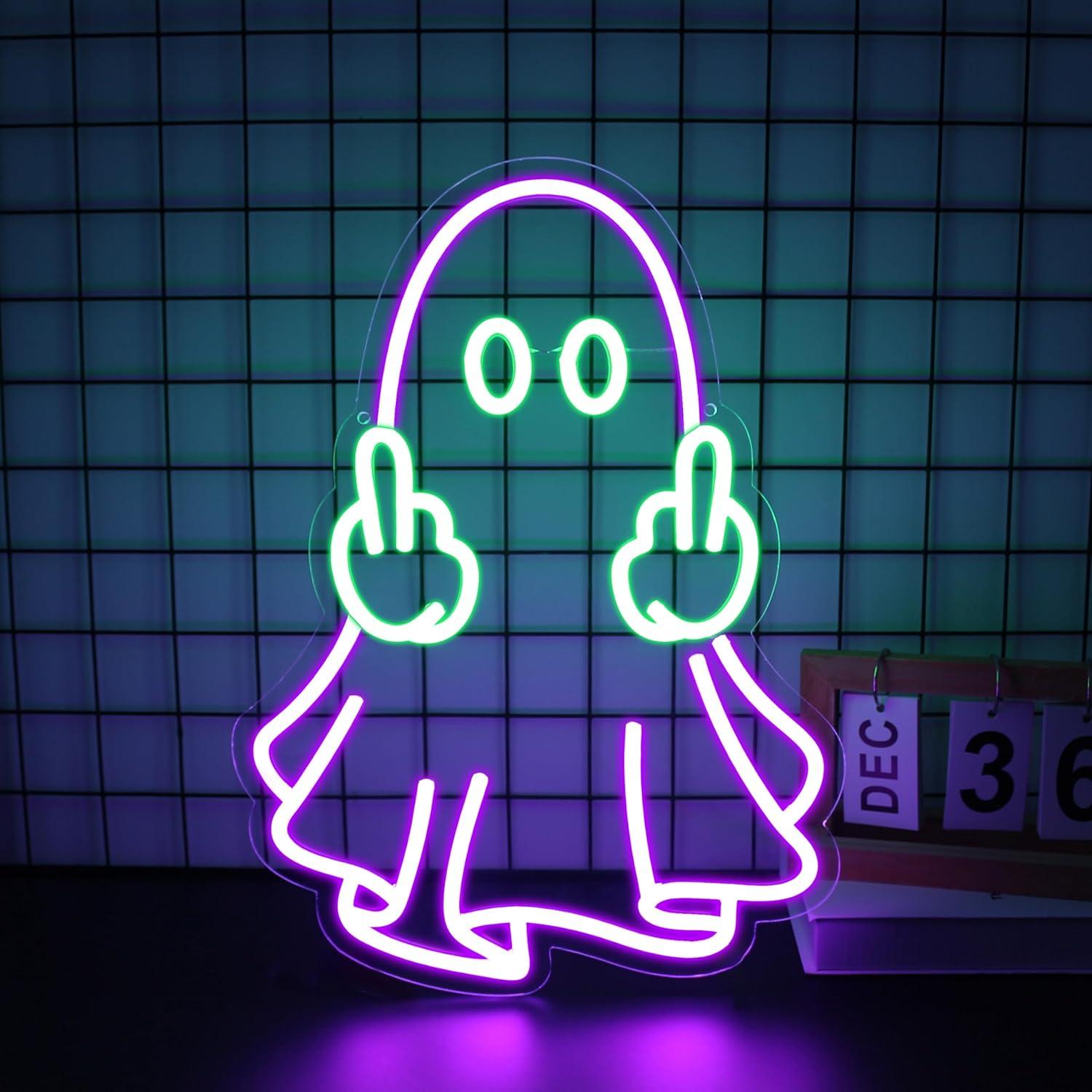 Ghost Neon Sign USB Powered LE - Neon Sign Party review and price