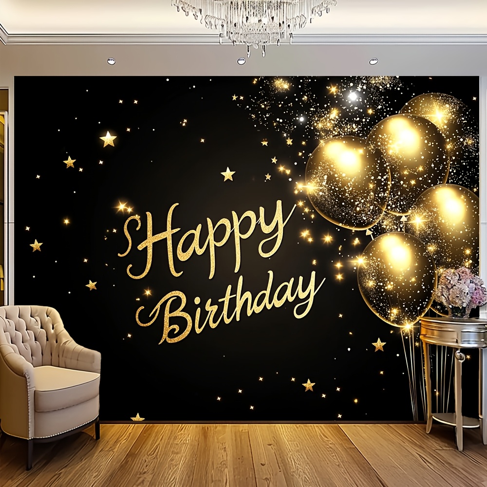 1pc super large black and gold - Party Banner Gold review and price