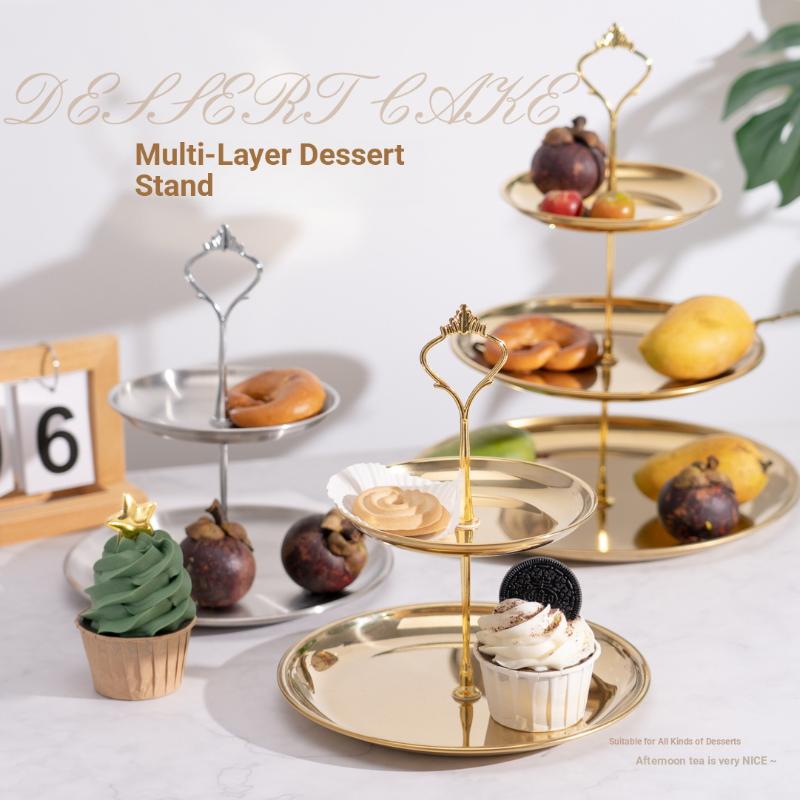 【CPI】Gold Silver 2/3-Tier Cake - Cupcake Stand Tier review and price
