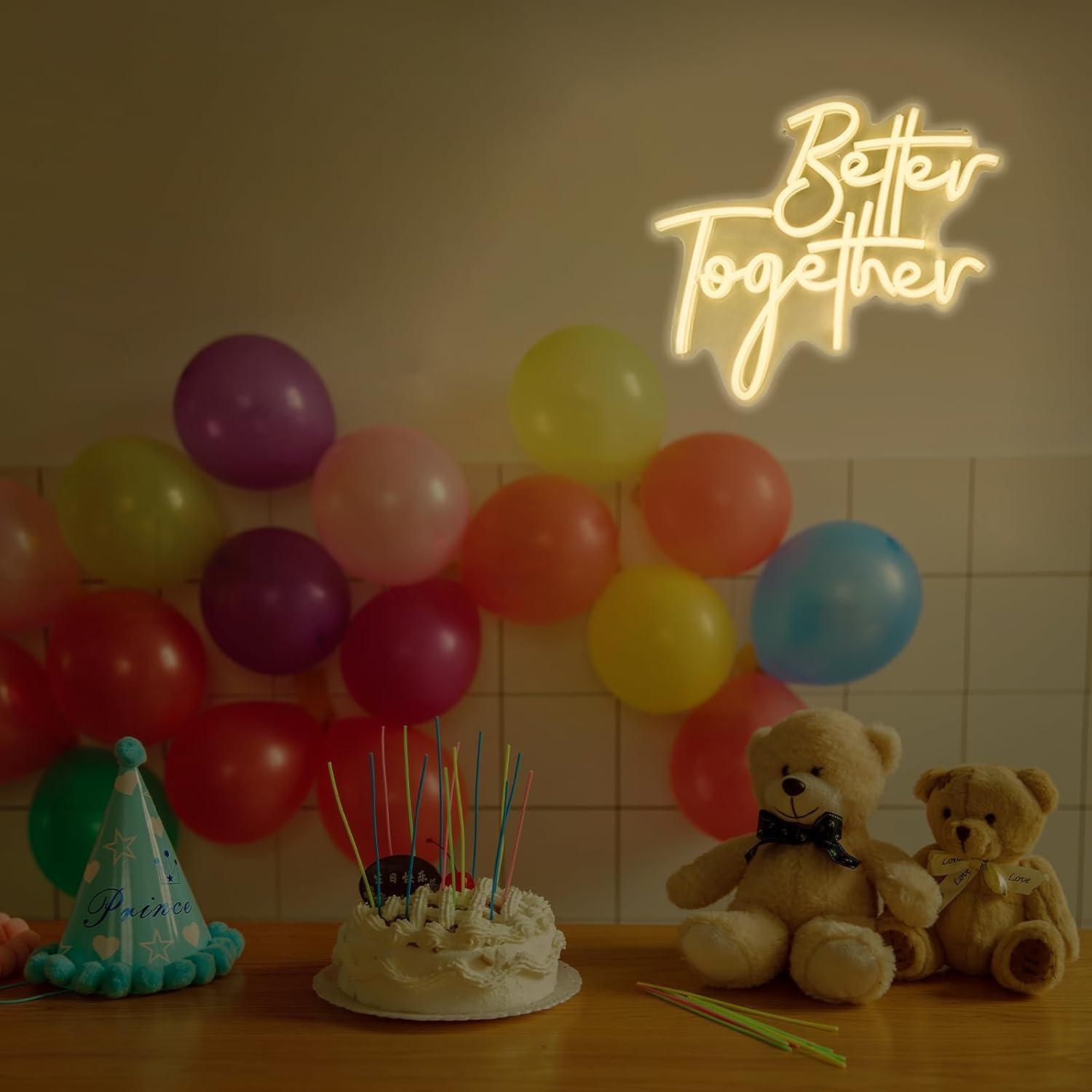 Better Together Neon Sign USB  - Neon Sign Party review and price