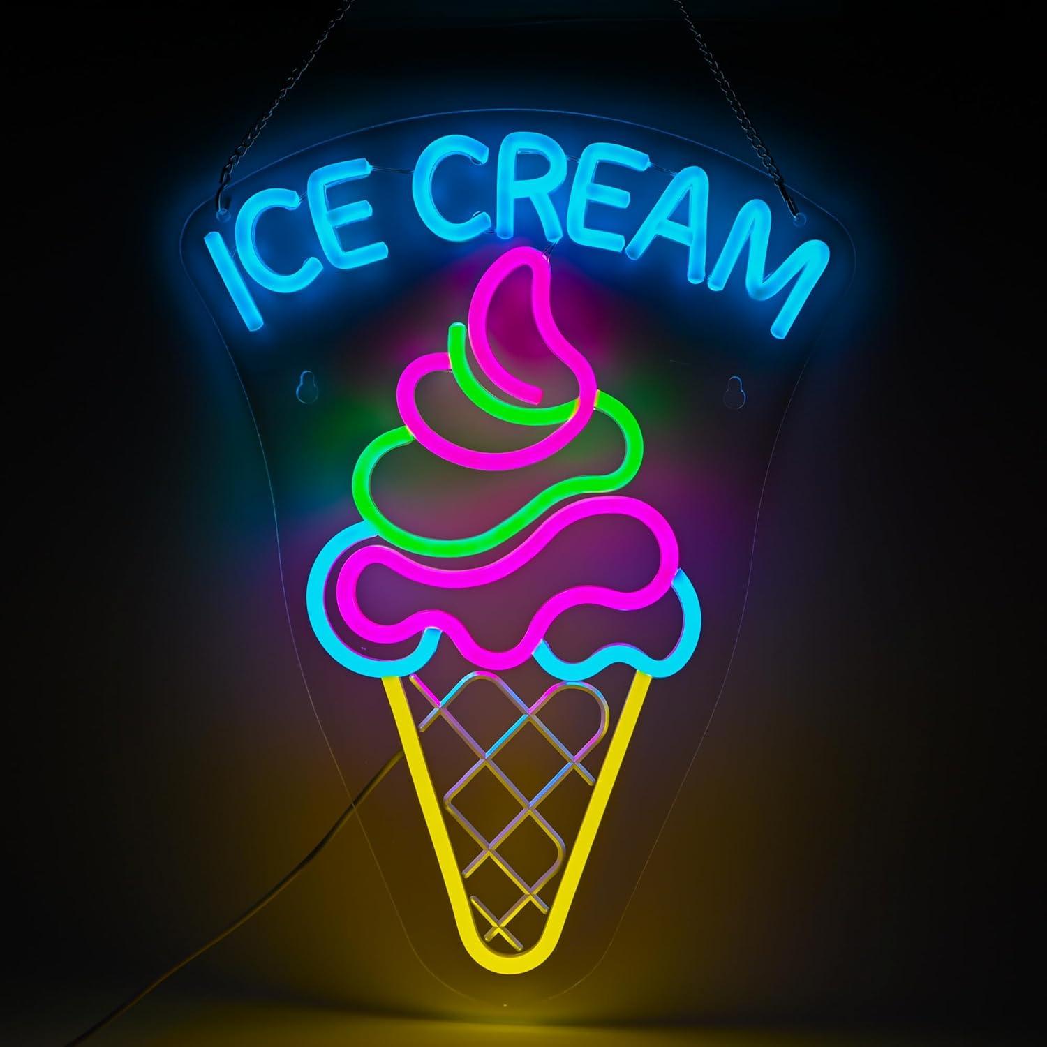 Ice Cream Neon Sign Dimmable D - Neon Sign Party review and price