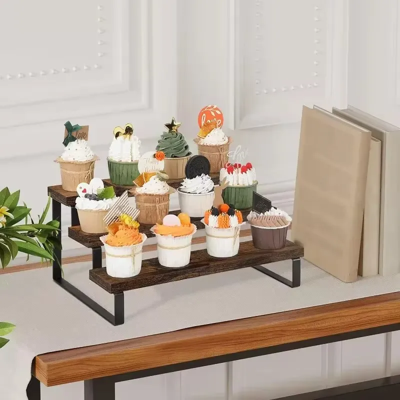 3 Tier Wooden Display Riser Cu - Cupcake Stand Tier review and price