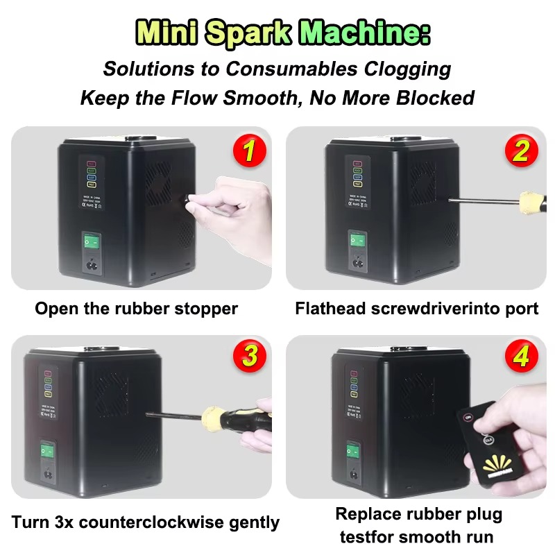 4PACK 350W Mini Cold Spark Mac - Event Party Dj review and price