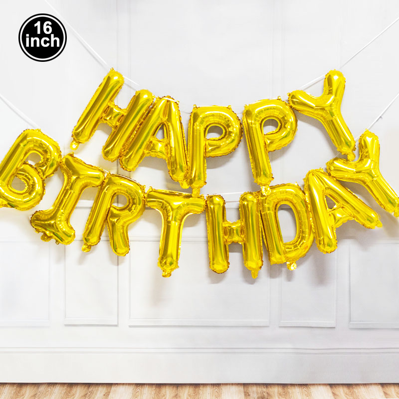 Happy Birthday Decoration Ball - Party Banner Gold review and price