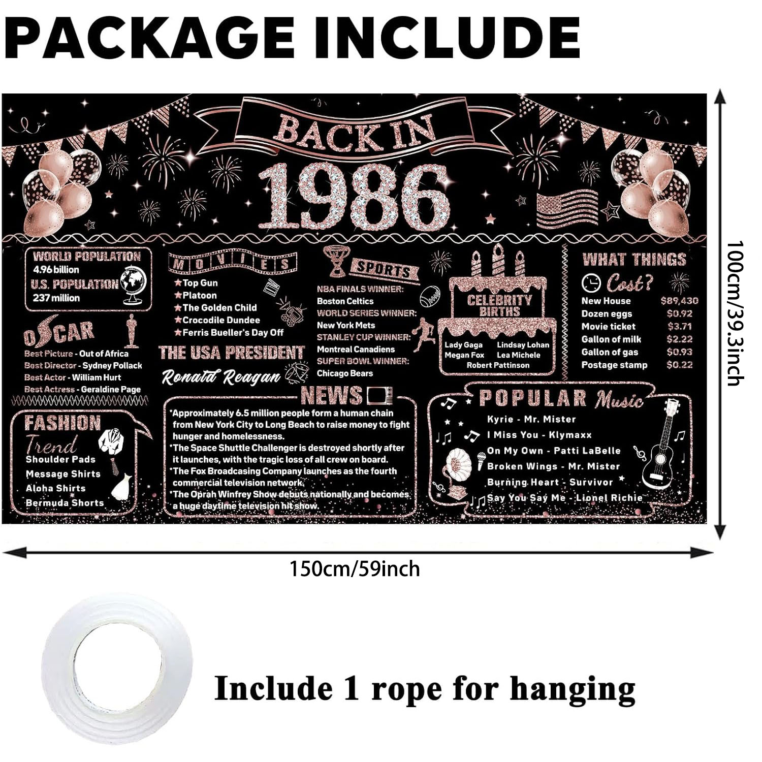 40th Birthday Decorations for  - Party Banner Gold review and price