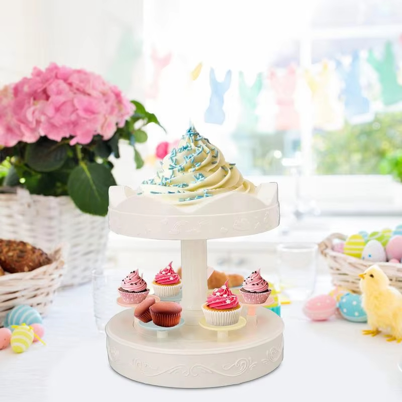 2-tier Automatic Rotating Cake - Cupcake Stand Tier review and price