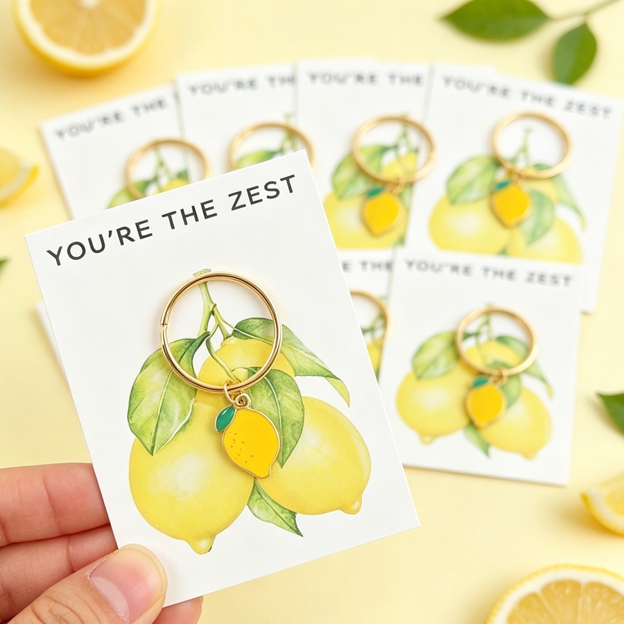7 Chic Lemon Keychains, Includ - Event Party review and price