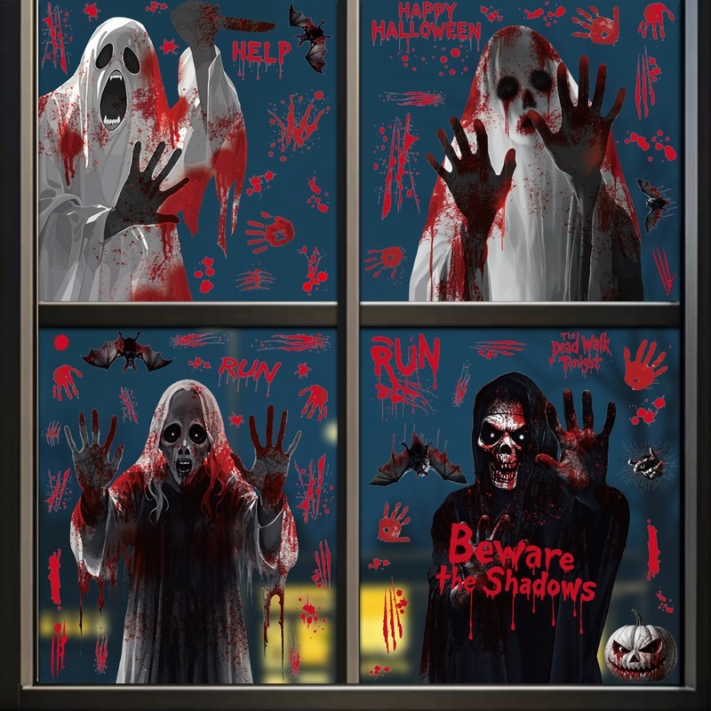 Halloween Window Clings Ghost  - Party Event Supply Store review and price